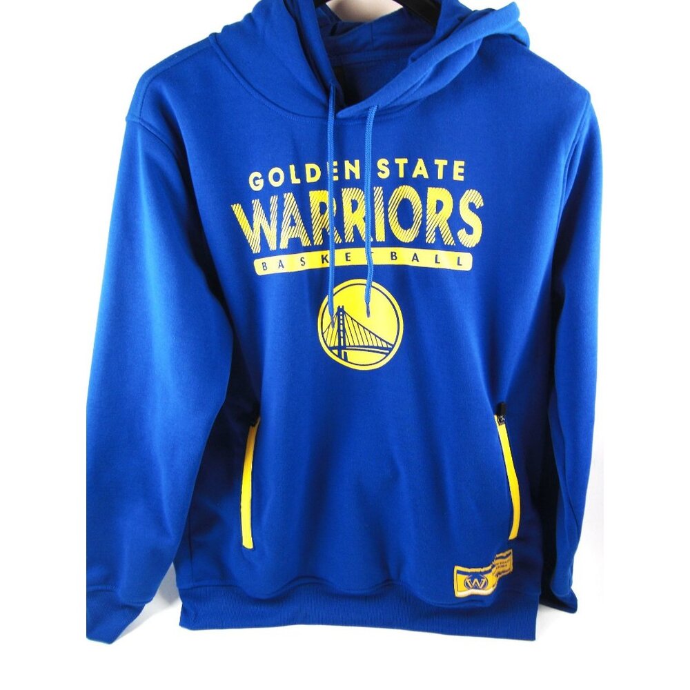 Golden State Warriors Blue Hoodie Pullover Mens Size Large